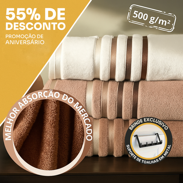 10 Toalhas Karsten Premium Banho Gigante Fio Penteado - 90cm x 160cm (PROMOÇÃO LIMITADA)