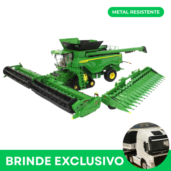Miniatura em Metal Colheitadora John Deere X9 - Escala 1/32 (+ BRINDE)